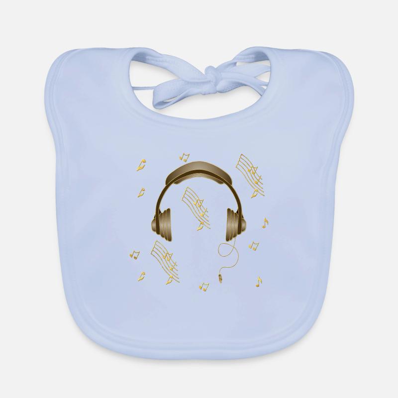 Earphone Organic Baby Bibs