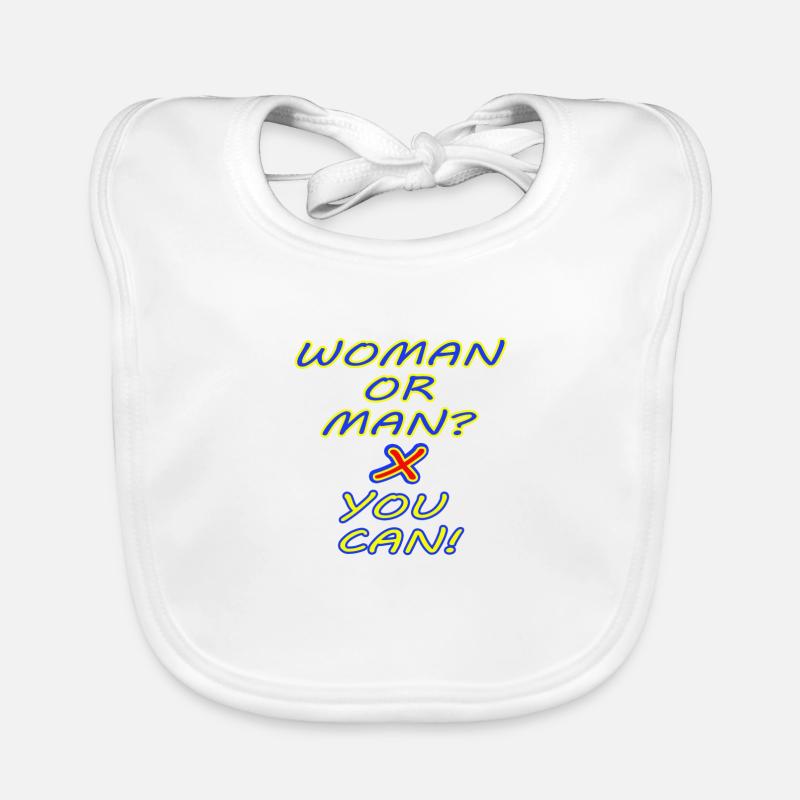 Frau oder Mann Baby Bio-Lätzchen