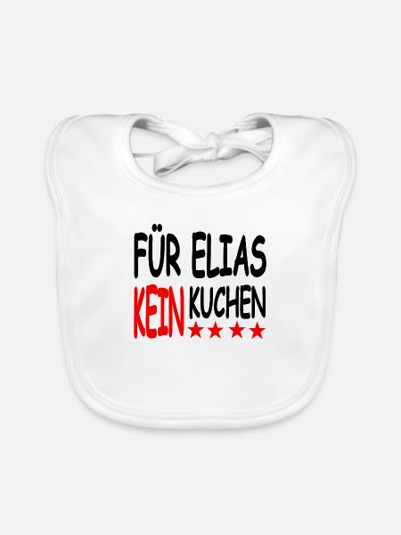 Kuchen - Baby Bio-Lätzchen - Weiß - Vorne
