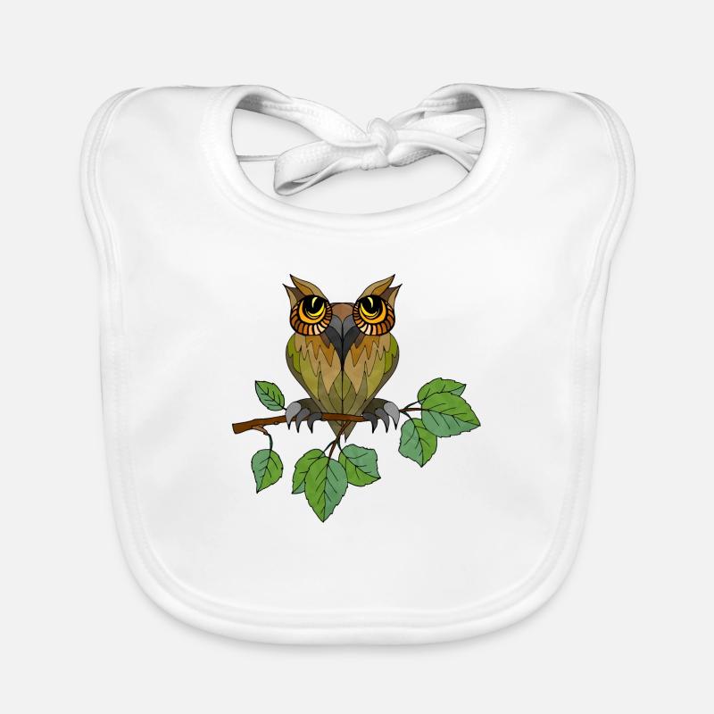 Oiseau coloré Bavoir bio Bébé