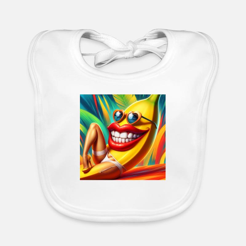 BANANE DRAGUEUSE Bavoir bio Bébé