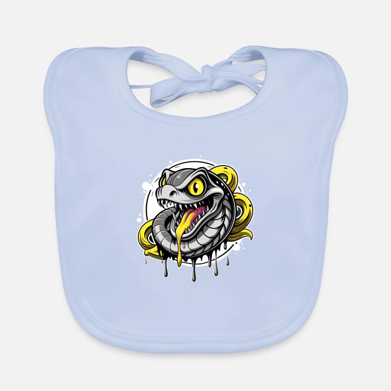 spitting snake Baby Bio-Lätzchen