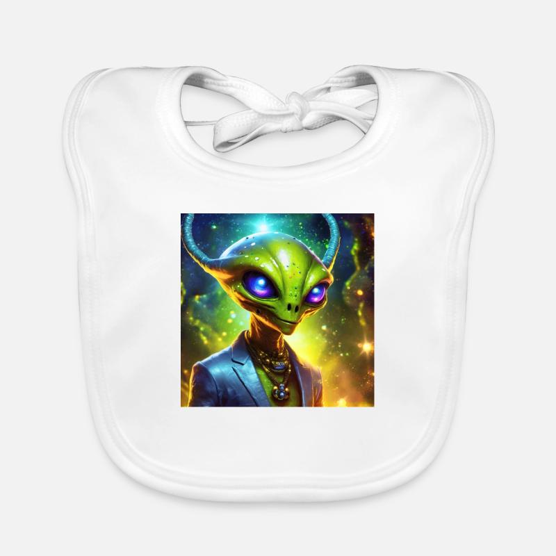 Firefly Alien Funny Character 57577 Organic Baby Bibs