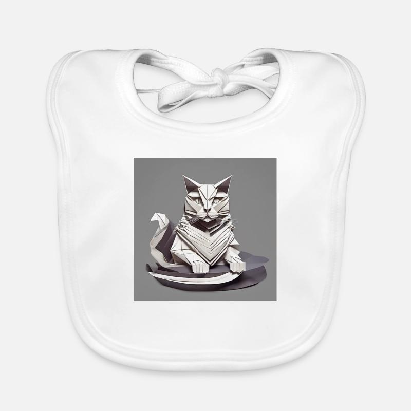 Chat Bavoir bio Bébé
