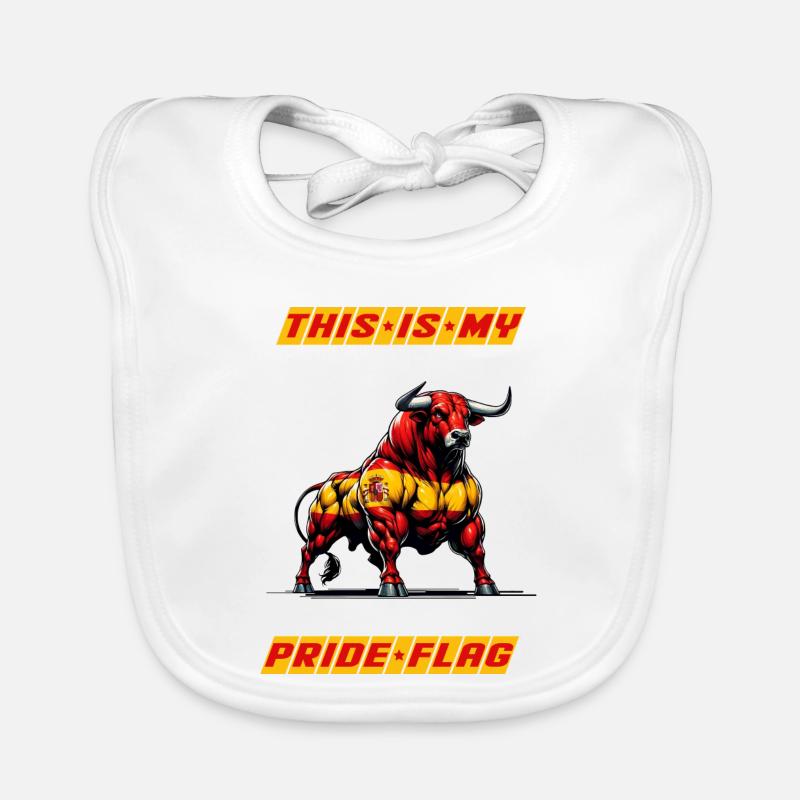 Das ist meine stolze Flagge Spanien Baby Bio-Lätzchen