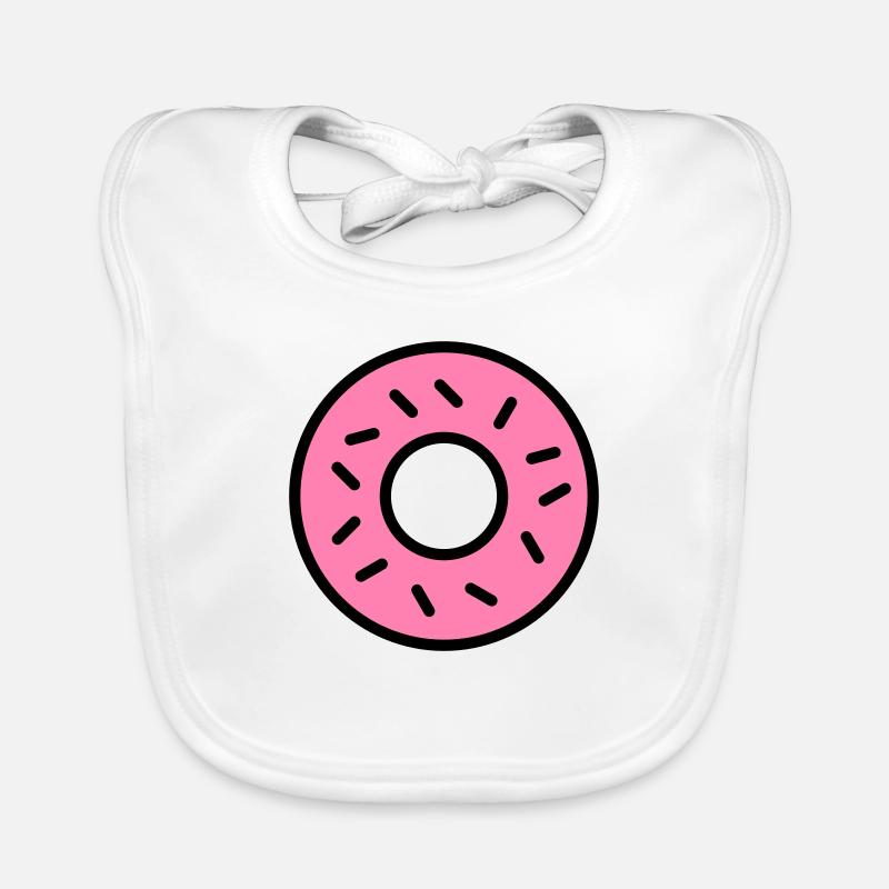 pinker Donut Baby Bio-Lätzchen