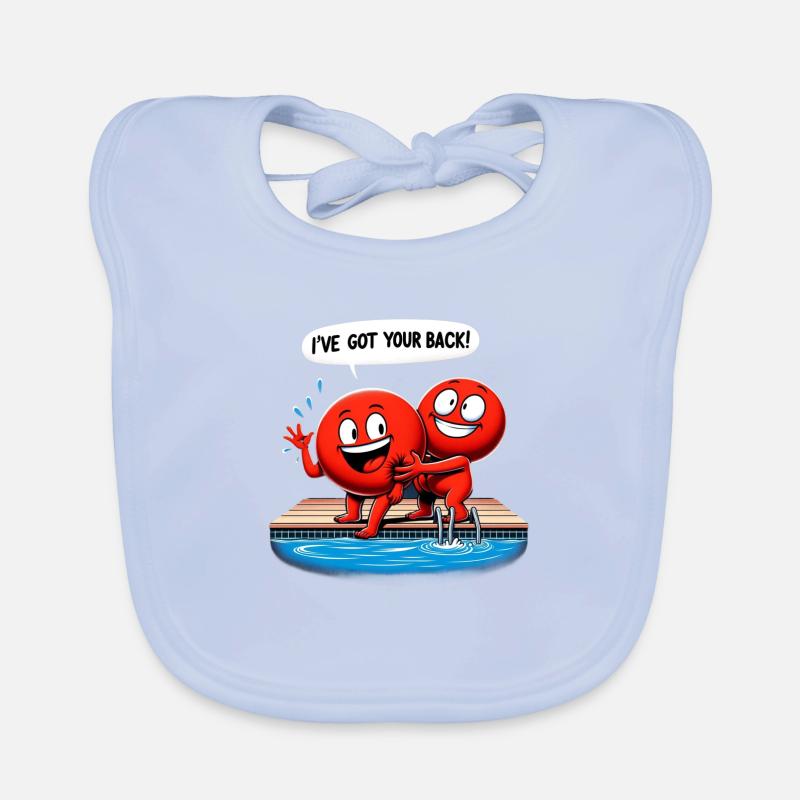 Une équipe de natation solide ensemble Bavoir bio Bébé