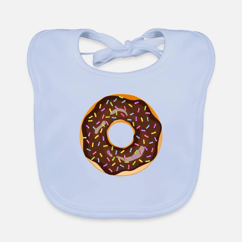 donut drawing dessert donuts cake pastry 17 A Organic Baby Bibs