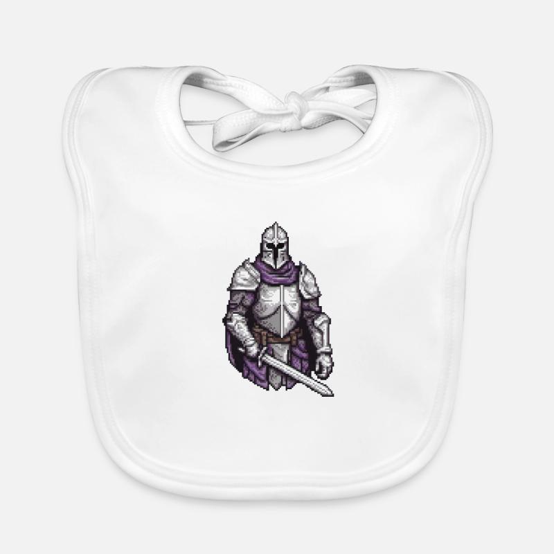 Pixel Paladin Valor Organic Baby Bibs