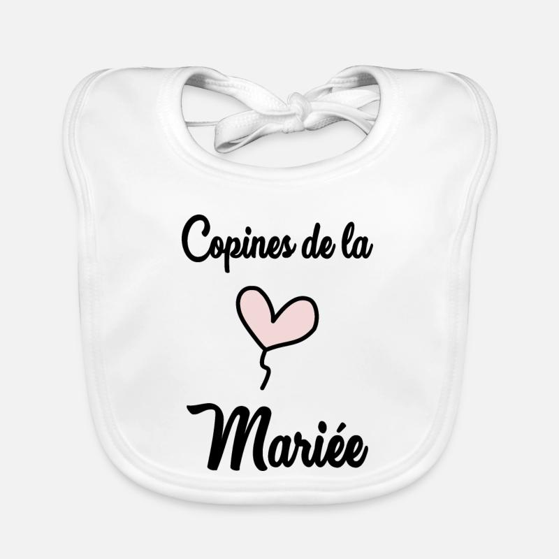 BRIDE'S GIRLFRIENDS Organic Baby Bibs
