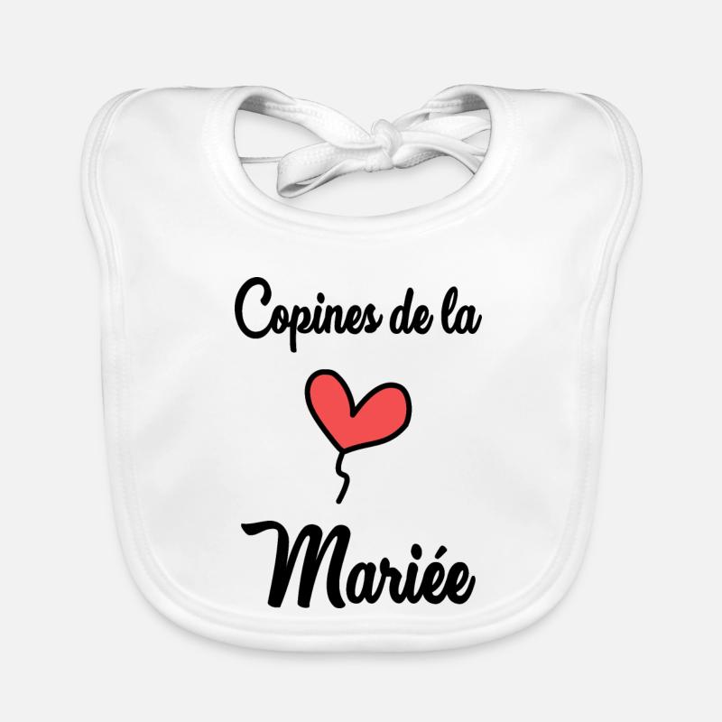 BRIDE'S GIRLFRIENDS Organic Baby Bibs