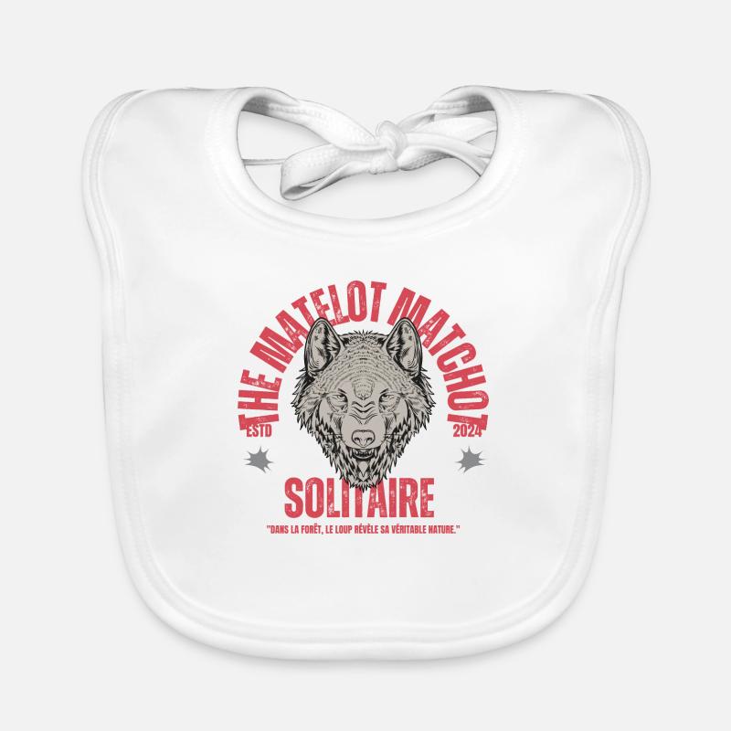 Le loup solitaire Bavoir bio Bébé