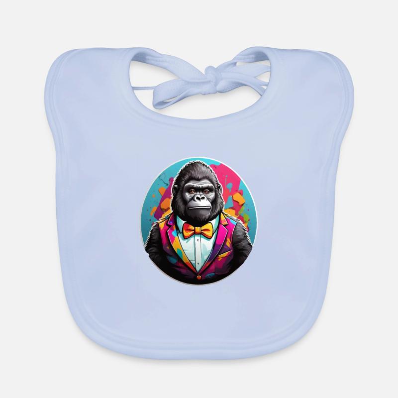 Gorille comique drôle Bavoir bio Bébé