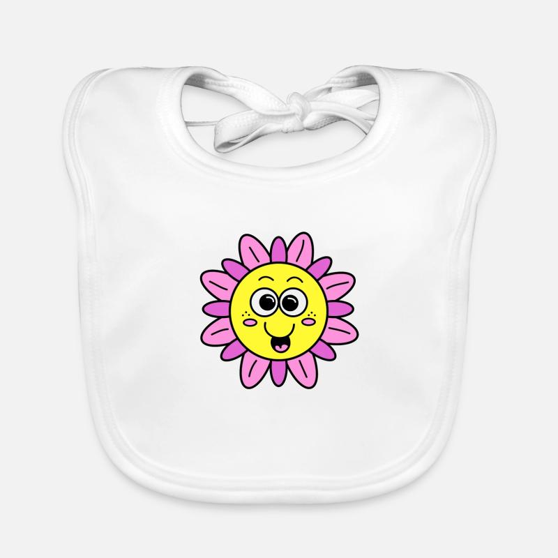 Fleur Bavoir bio Bébé