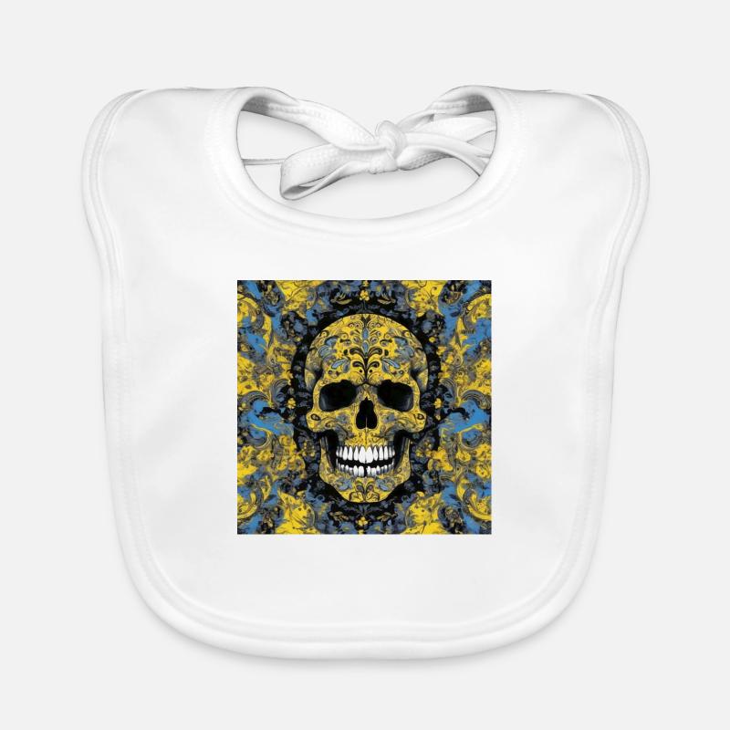 Skull Organic Baby Bibs