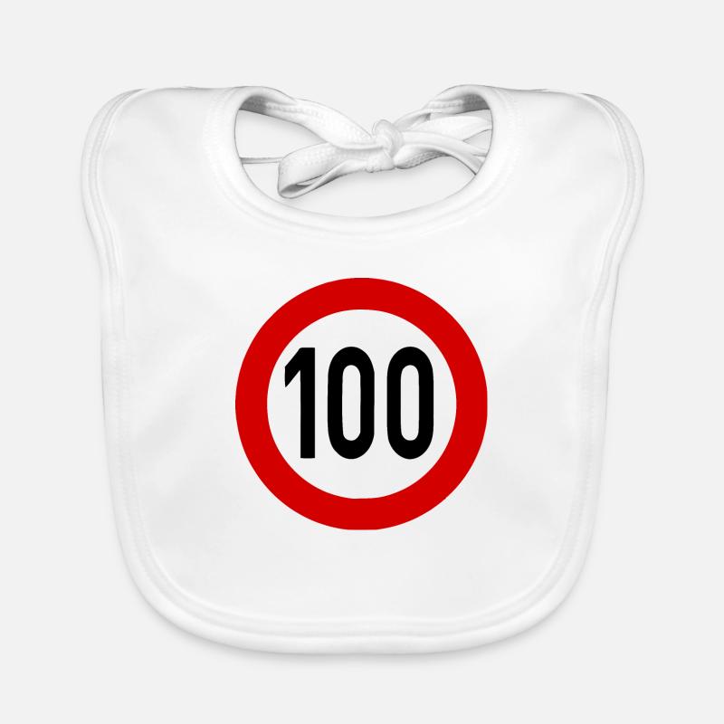 Speed limit 100 Organic Baby Bibs