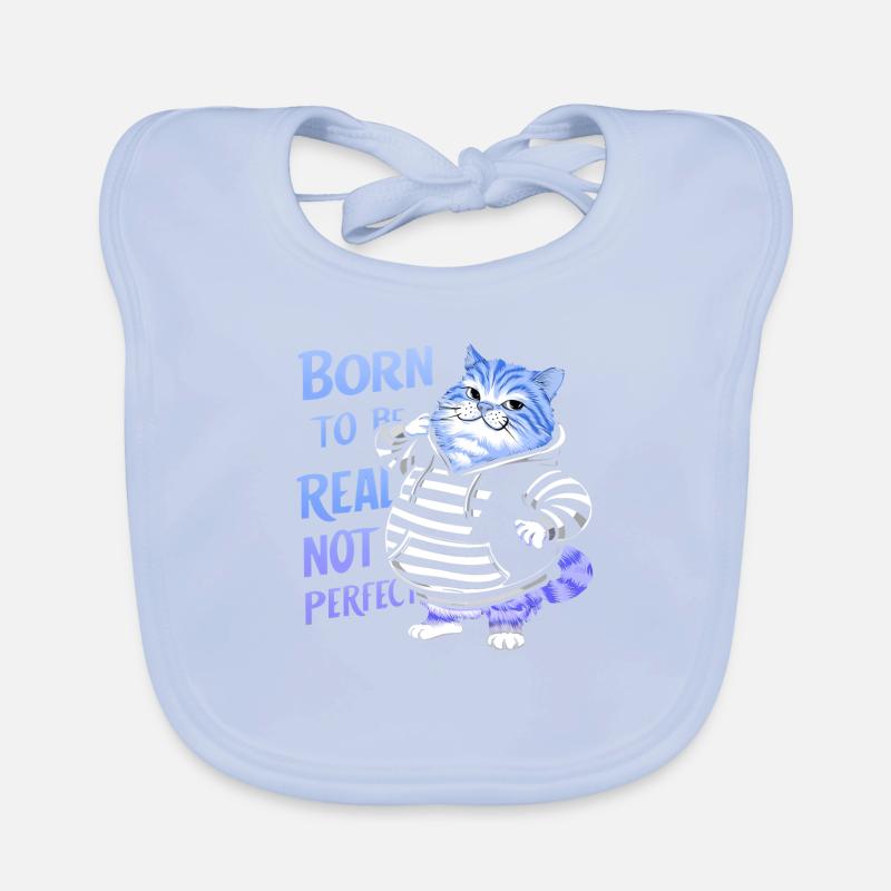 Chat, Beau, Chat Élégant, Art Coloré, Art, Mignon Bavoir bio Bébé
