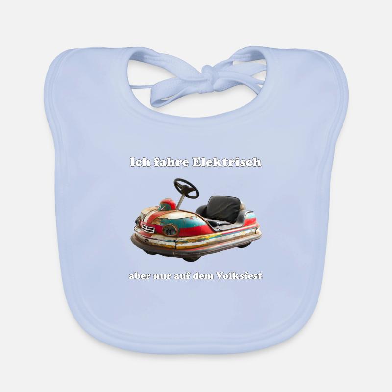 Les voitures électriques sont synonymes d’innovation et de progrès Bavoir bio Bébé