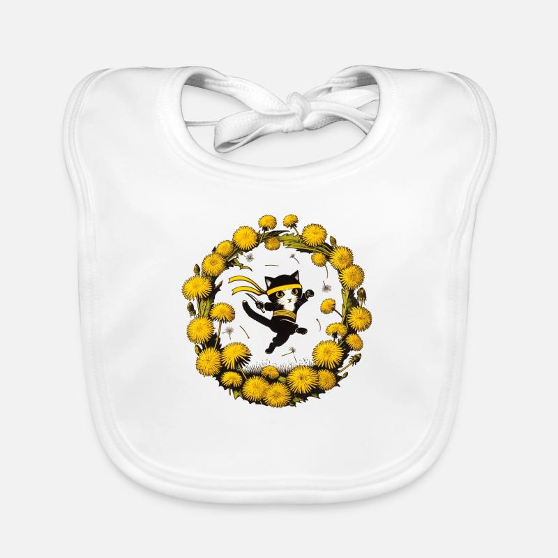 Ninja Cat Organic Baby Bibs