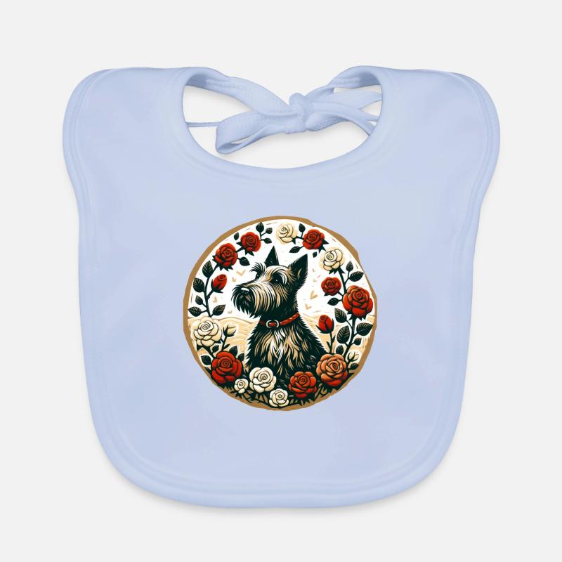 Scottish Terrier Organic Baby Bibs