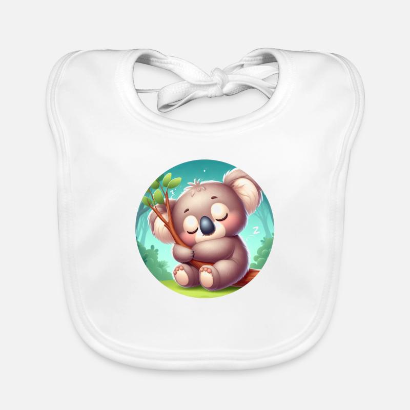 Koala heureux Koala Ours Koala Bavoir bio Bébé