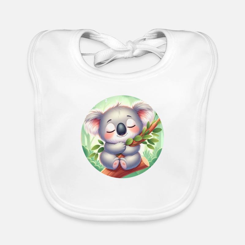 Koala heureux Koala Ours Koala Bavoir bio Bébé