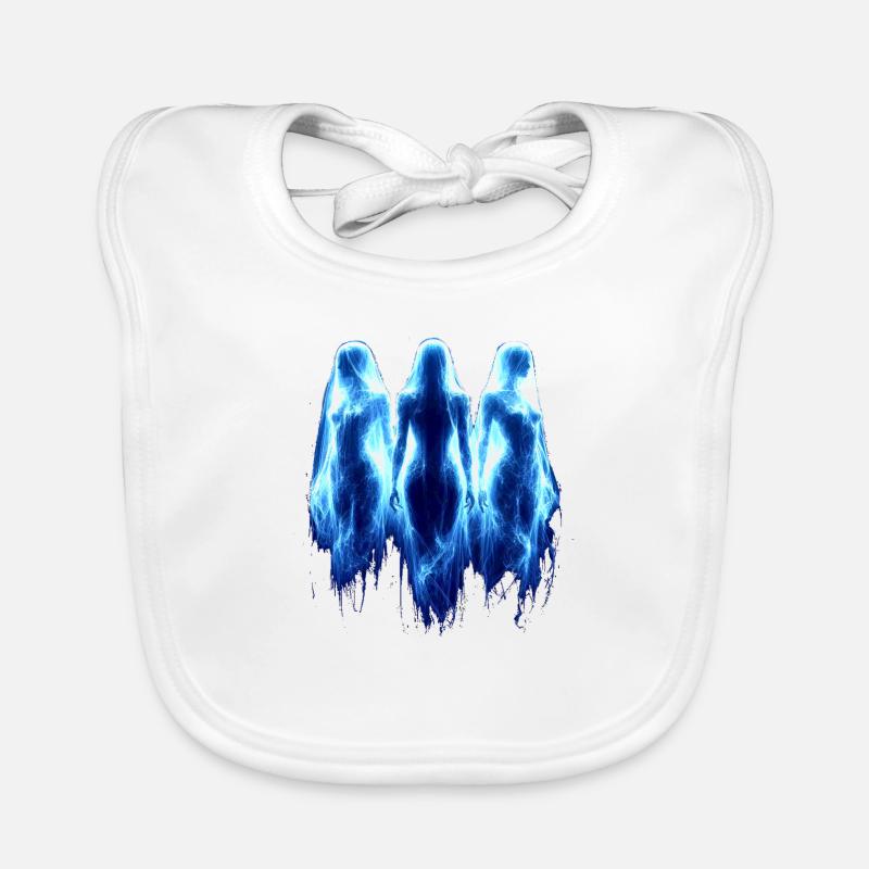 three ghosts Organic Baby Bibs