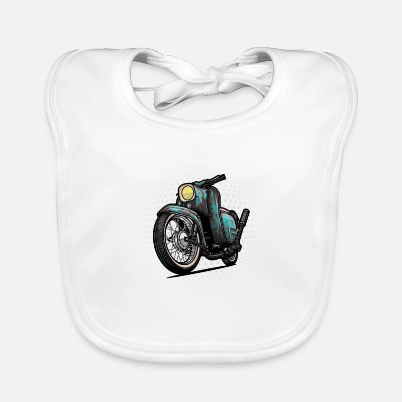 Schwalbe Tuning (turquoise / rust) // Illustration Organic Baby Bibs