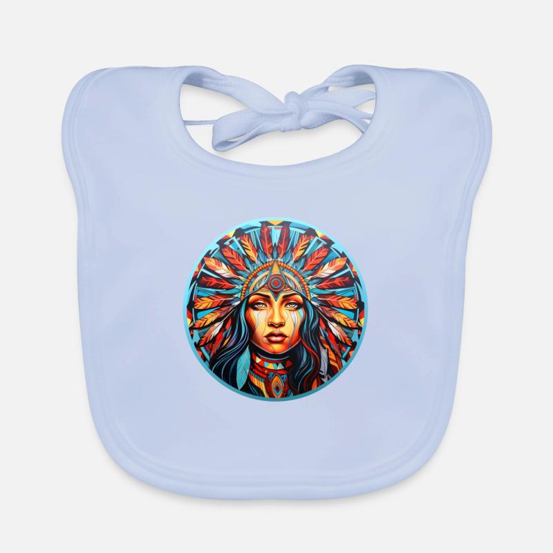 Native American Squaw Organic Baby Bibs