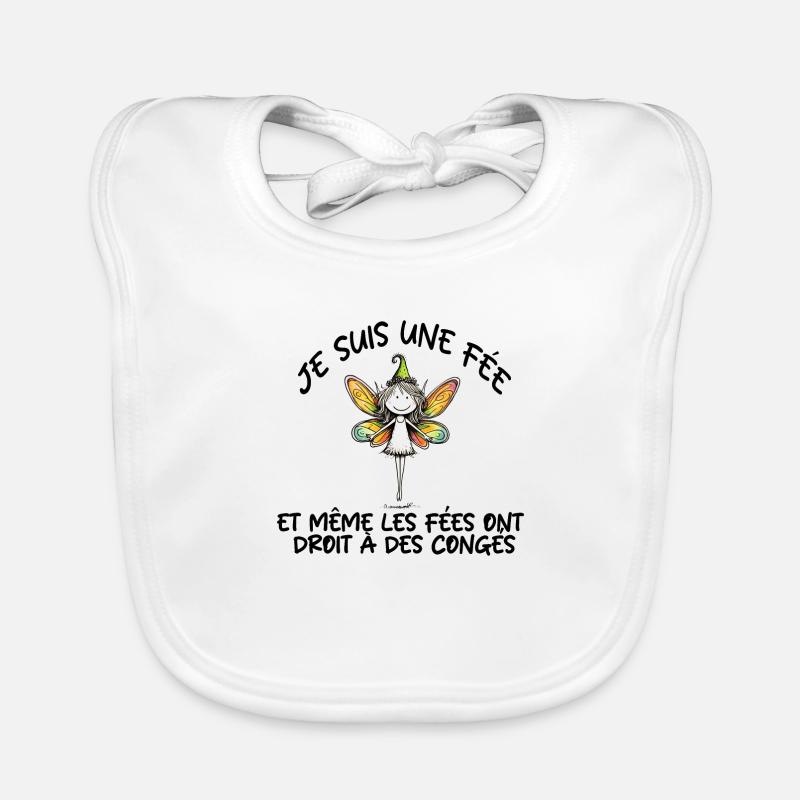 JE SUIS UNE FEE Bavoir bio Bébé