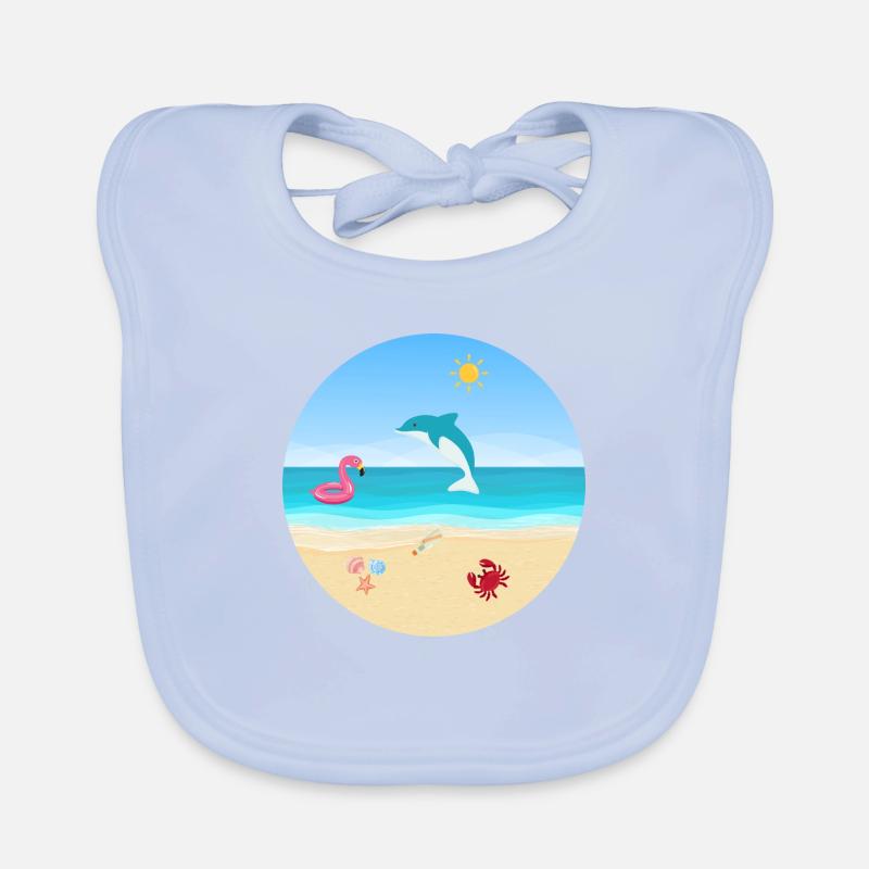 Conception de plage Bavoir bio Bébé