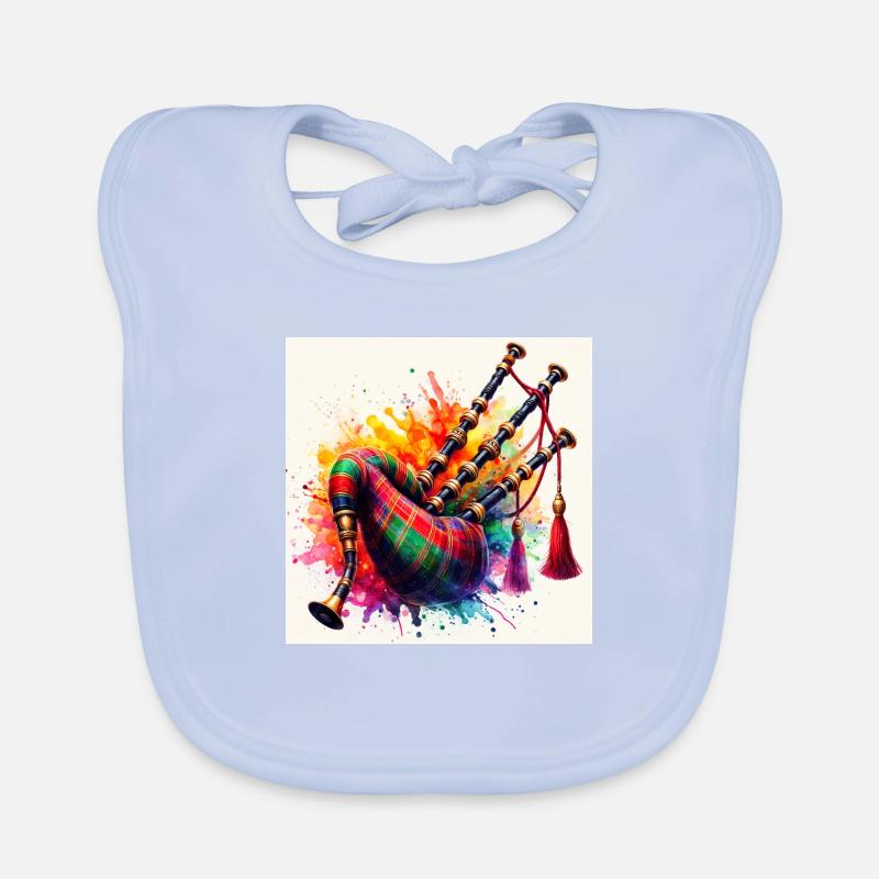 Cornemuse musicale Bavoir bio Bébé