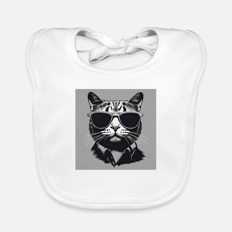 Cool Cat#2 Baby Bio-Lätzchen