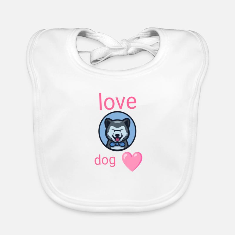 Love dog Organic Baby Bibs