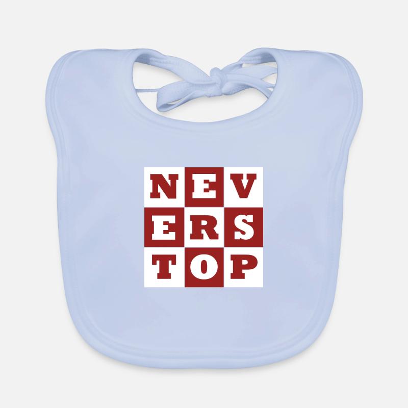NEVER STOP Organic Baby Bibs
