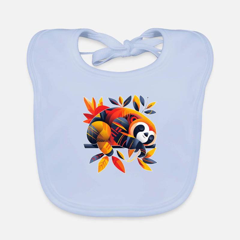 Sloth | abstract artwork Organic Baby Bibs