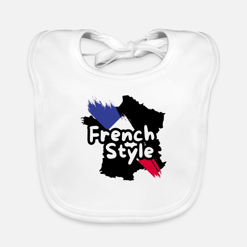 French style Organic Baby Bibs
