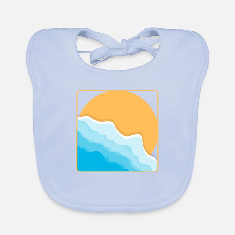 Beach Organic Baby Bibs