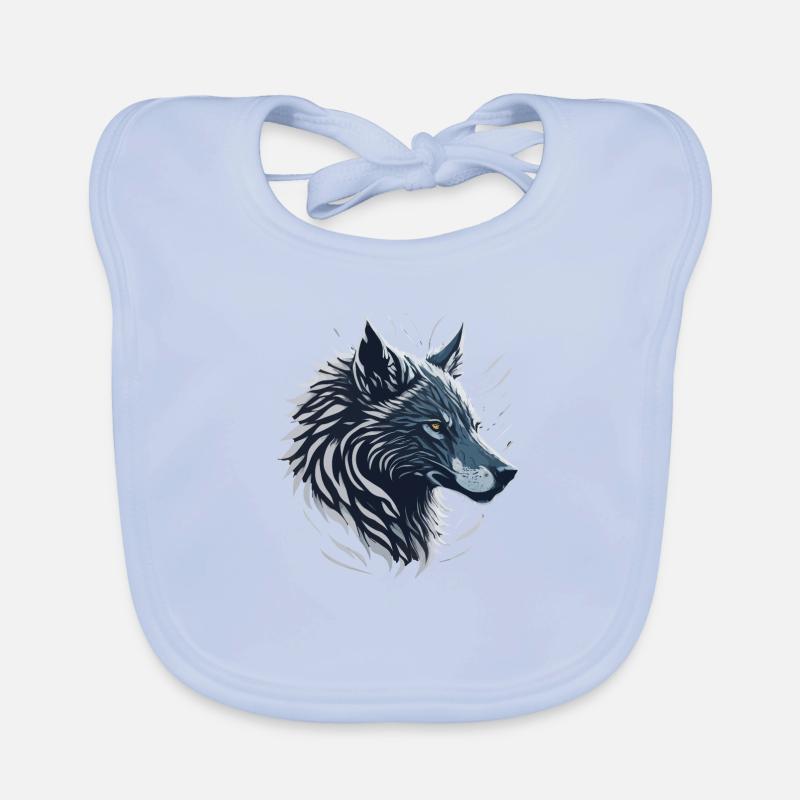 Grey Wolf Organic Baby Bibs
