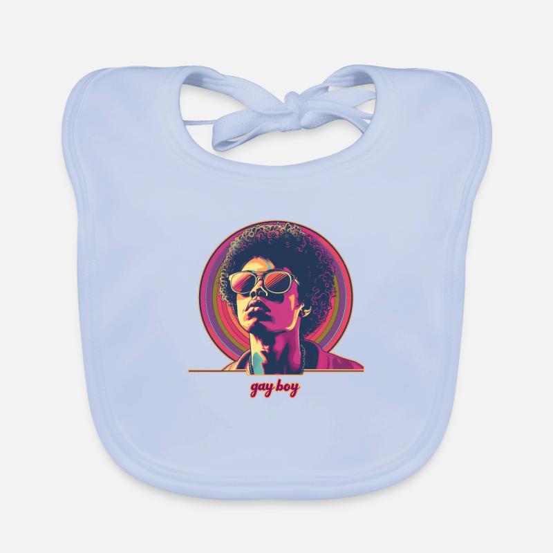 Schwuler Junge 2 Baby Bio-Lätzchen