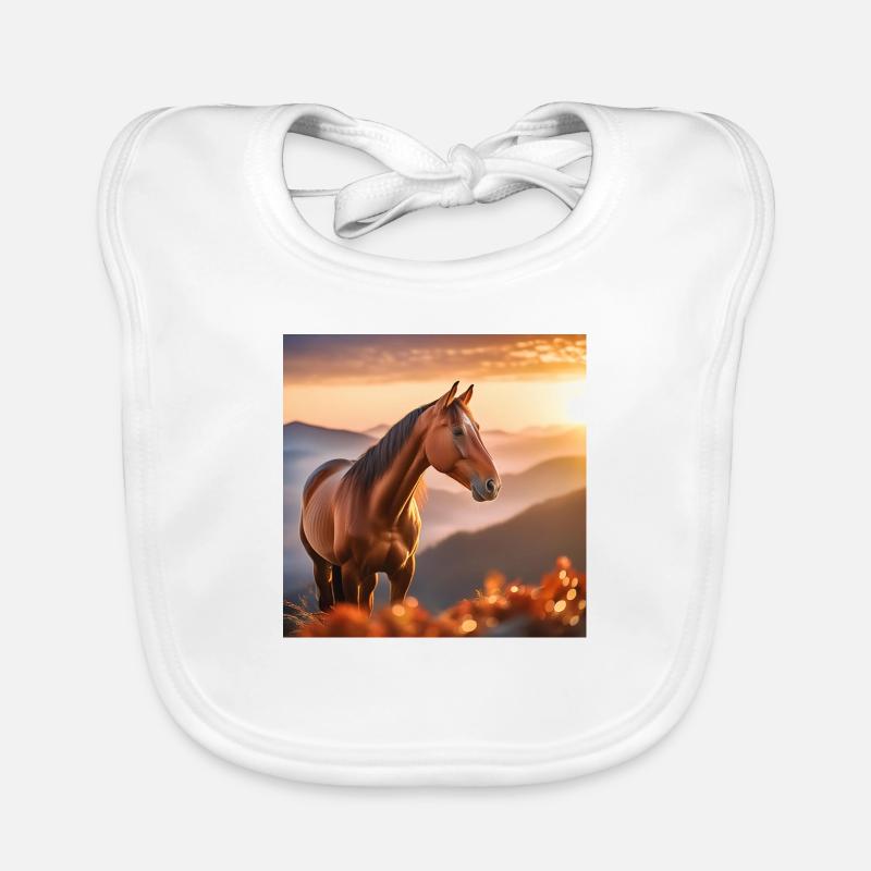 Art du cheval Bavoir bio Bébé