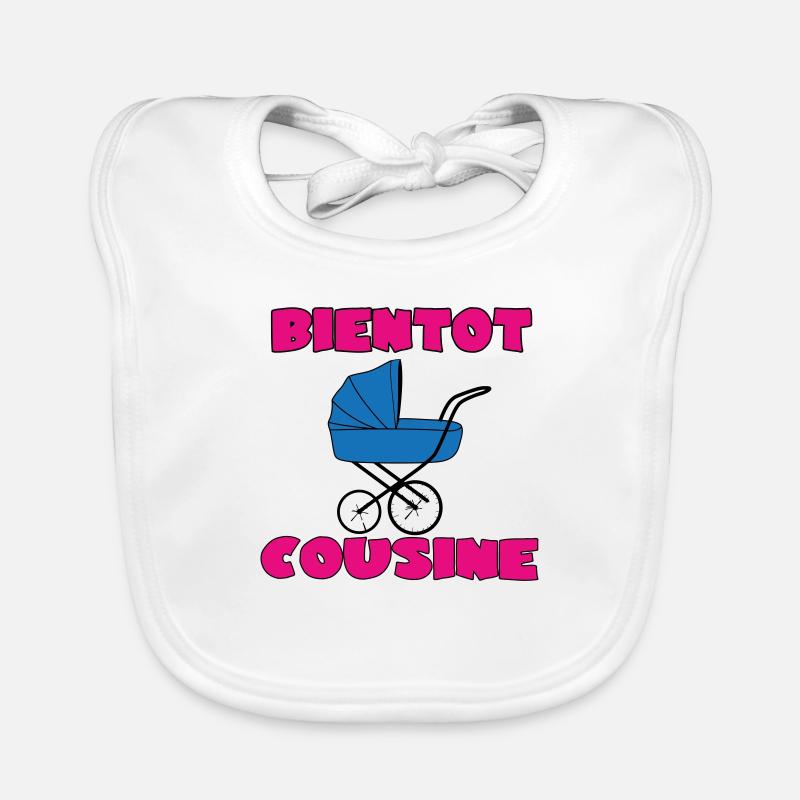 SOON TO BE A COUSIN Organic Baby Bibs