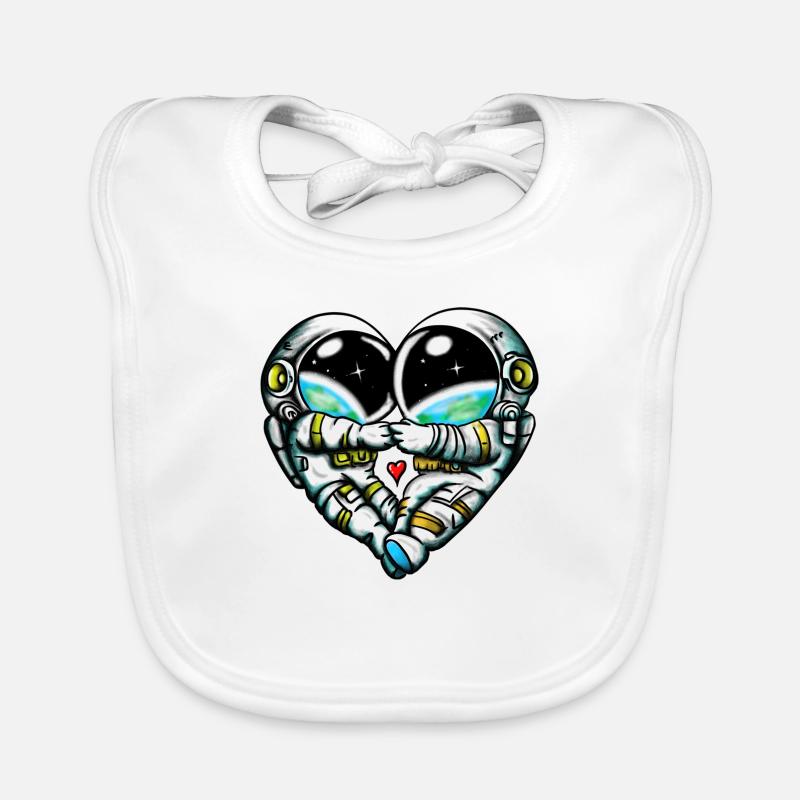 Space Love Baby Bio-Lätzchen