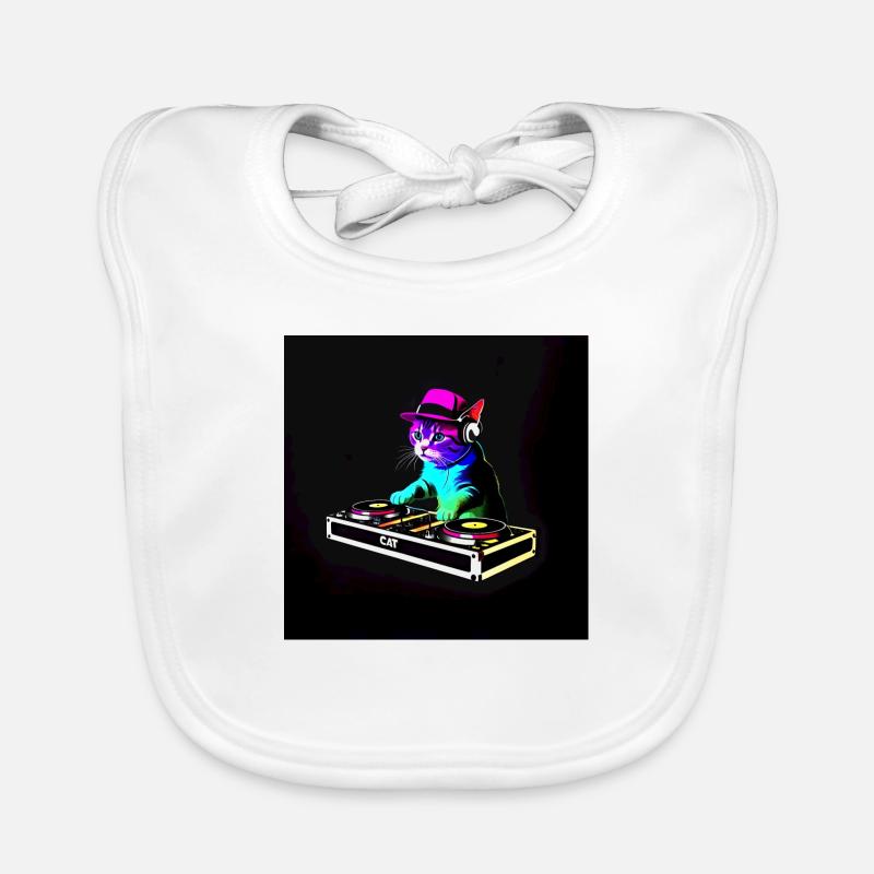 DJ Chat Scratch Bavaglino ecologico per neonato