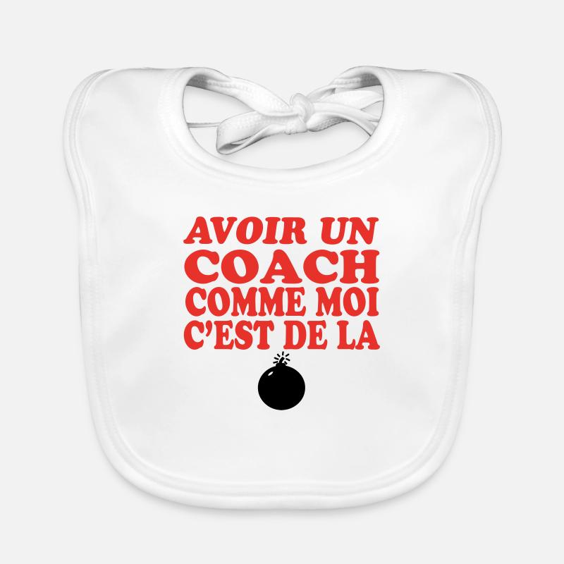 COACH DE LA BOMBE Bavoir bio Bébé