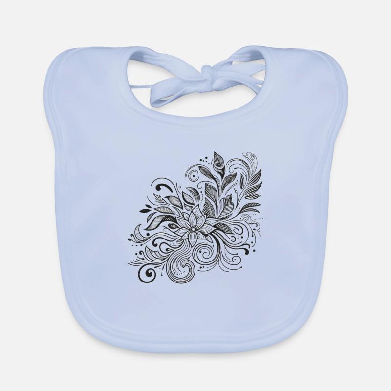Floral Harmony Blumenmuster Baby Bio-Lätzchen