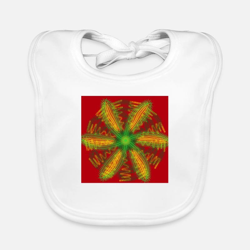 Blume Windrad Baby Bio-Lätzchen