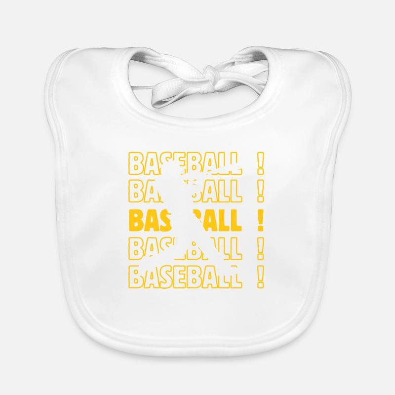 Baseball Baseball Baseball Baby Bio-Lätzchen