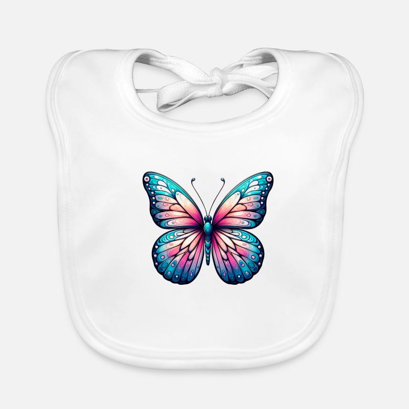 Papillon Magnifique - Élégance Envolée Bavoir bio Bébé