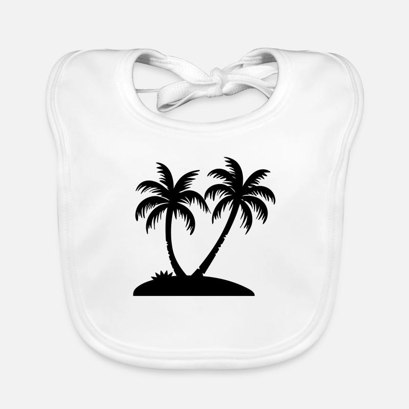 palm tree Organic Baby Bibs